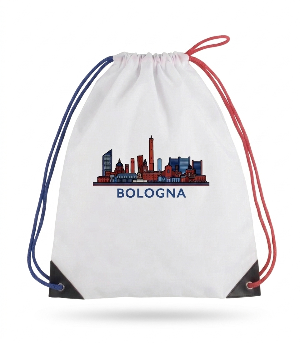 PATTERN PER BOLOGNA ZAINO NYLON SKYLINE BOLOGNA col BIANCO